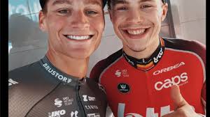 Bravo kampioen”: Mathieu van der Poel feliciteert De Lie met zege in Renewi  Tour en gooit de beentjes los op golfcourt