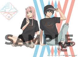 Zero two character reference from the darling in the franxx materials book (animedia february 2018 issue). Darling In The Franxx Hiro Zero Two Clear Poster Aniplex Myfigurecollection Net