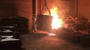Advantages • molten material can flow into very small sections so that intricate shapes can be made by this process. Pouring Molten Metal Into Castings At Pacific Steel Casting Youtube
