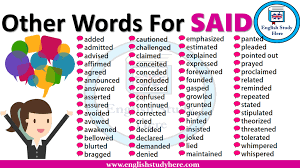 Synonyms Antonyms Homonyms List English Study Here In 2020 Other Words For Said Different Words For Said Writing Words