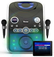Karaoke Machine Cdg Cd G Built In Disco Lights Includes 240 Song Family Party Chart Hits Pack 2 Microphones