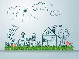 Sería muy bueno que adecuemos cada una de las familias a la familia que tienen los chicos, para que se coloreen como en realidad son, o por lo menos lo más. Familia Feliz Campo Vectores Graficos Imagenes Vectoriales Depositphotos
