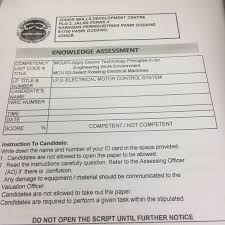 Expert craftsman mechatronic (mechatronic system) 2. Photos At Johor Skill Development Centre