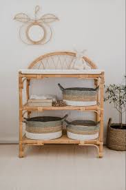Rattan Baby Changing Table In 2020 Baby Changing Tables Baby Changing Table Changing Table