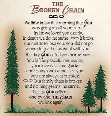  The Broken Chain Losing A Loved One Quotes Grandfather Quotes Loved One In Heaven