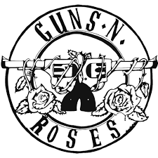 Guns N Roses Rock Band Logos Roses Drawing Band Stickers