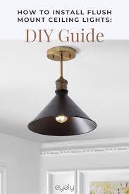 To install flush mounted lights. How To Install Flush Mount Ceiling Lights Diy Guide Flush Mount Ceiling Lights Ceiling Lights Diy Ceiling Lights