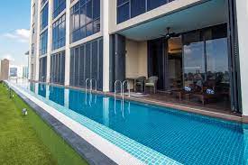 Selected rooms feature a podium deck that opens up to the pool. Poolside Suite Twin The Pines Melaka Melacca Malaysia Book Online