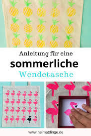 Stofftasche Bemalen Stoff Mit Sommermotiven Bedrucken Stoff Bedrucken Geschenke Basteln Herbstdeko Mit Kindern Basteln