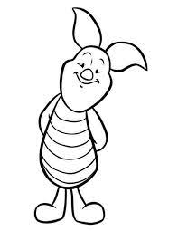 Black and white cartoon illustration of cute piglet or little pig farm animal character coloring page. Cute Piglet Coloring Page Cute Piglets Pig Coloring Coloring Pages Cute