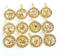 Can be worn solo or layered under other fine gold pieces. 14k Gold Plated Round Pendant 12 Zodiac Star Sun Sign Aquarius Cancer Scorpio Uk Ebay