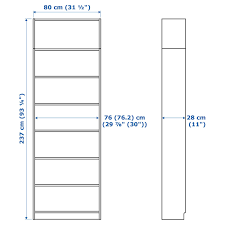 Here is the formula to figure out how high the bookcase will reach when it is tipped up. Billy Bookcase White 31 1 2x11x93 1 4 Ikea