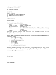 Untuk informasi lain yng adna butuhkan dapat anda tanyakan langsung pada panitia rekrutmen atau. 82 Contoh Surat Lamaran Kerja Ke Pt Indofood