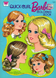 Retro Reprints The World S One True Coloring Book Archive Quick Curls Vintage Coloring Books Barbie Books