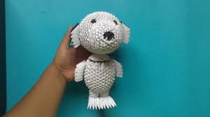 3d Origami Snoopy Kopek Tasarimi 3d Origami Origami Snoopy