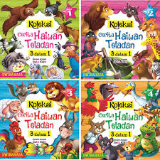 Boleh ke anak ku bertutur dalam bahasa melayu? Koleksi Cerita Haiwan Teladan 3 Dalam 1 Buku Cerita Kanak Kanak 2 Bahasa English Bahasa Melayu Shopee Malaysia