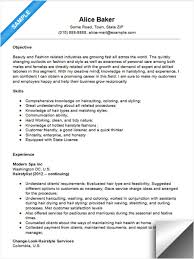 hair stylist resume sample