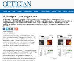 Join our teamreach your target audience by contributing unique contents that represent you, your blog or business. Article In The Optician Magazine Technology In Community Practice Part 1 Heidelberg Engineering