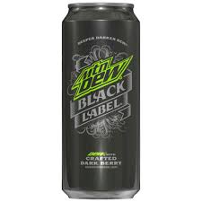 Mountain Dew Black Label 16 Fl Oz Can Mountain Dew Soda Labels Fuel Rewards