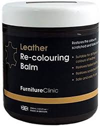 Amazon Com Furniture Clinic Leather Recoloring Balm Renew Restore Repair Color To Faded Scratched Leather 21 C The Balm Leather Repair Leather Armchair