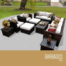 Birch Lane Outdoor Furniture Covers Barbados 12 Piece Deep Seating Group With Cushion Outdoor Wicker Patio Furniture Outdoor Sofa Sets Wicker Patio Furniture Set
