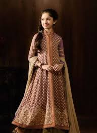 Georgette Traditional Anarkali Dress With Lehenga For Small Girls Designer Kids Wear Mother Daughter Fashion Indian Dresses For Girls