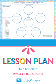 Free Lesson Plan Template For Preschool Pre K Teachers Lesson Plan Templates Lesson Plan Template Free Free Lesson Plans