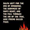 When ralph asserts he is still the elected leader, jack insists that his provision of food makes him the ruler and that the conch is meaningless on this end of the island. 1