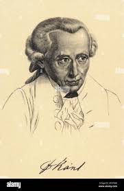 Portrait von Immanuel Kant (1724-1804). Museum: private Sammlung. Autor:  Springer, Friedrich Wilhelm Stockfotografie