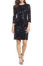 Main Image Eliza J Sequin Embellished Sheath Dress Trendy Cocktail Dresses Stunning Dresses Black Sequin Dress