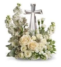 Teleflora S Divine Peace Bouquet Funeral Flower Arrangements Funeral Floral Arrangements Funeral Floral