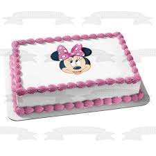 Hang these danglers from the ceiling walmart protection plan options and pricing can be found on the product page, as well as in your cart. Minnie Mouse Face Pink Bow Edible Cake Topper Image 1 4 Sheet Walmart Com Walmart Com