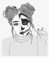 Cute looking anime characters usually have bigger heads and foreheads with smaller chins. Cute Drawings Of Girls Girl Profile Picture Drawing Hd Png Download Kindpng