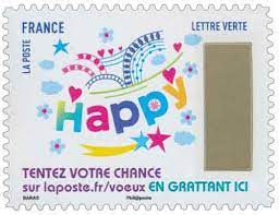 Avec la poste timbre à gratter 2017 = cadeaux à gagner ! Timbre 2017 Le Timbre A Gratter Tentez Votre Chance Sur Laposte Fr Voeux En Grattant Ici Wikitimbres