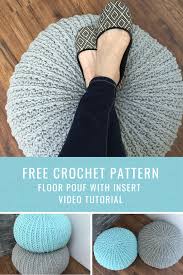 Free Crochet Floor Pouf Tutorial Mj S Off The Hook Designs In 2020 Crochet Pouf Crochet Pouf Pattern Floor Pouf
