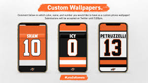 Making custom wallpaper that fits consistently on android devices can be a challenge. Fort Wayne Komets On Twitter Custom Wallpaper Wednesday Reply To This Tweet With Your Preferred Color Name And Number For A Custom Komet Jersey Phone Wallpaper Submissions Will Be Accepted Until 5 00