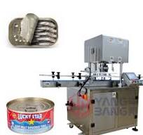 Automatic Tin Can Vacuum Nitrogen Canning Sealing Machine Fish Tomato Tuna  Pet Food Can Sealing Machine