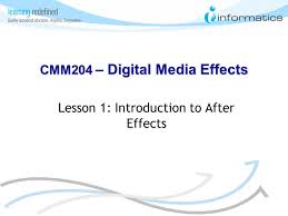 Learn the basics of after effects in this tutorial series with detailed instruction from evan abrams. Lesson 1 Introduction To After Effects Cmm204 Digital Media Effects Ppt Download