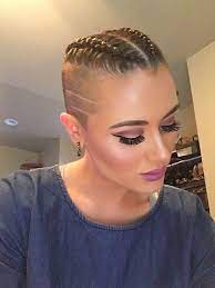 Styles For Undercut Hair Shaved Side Hairstyles Braids For Short Hair Half Shaved Hair
