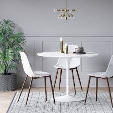 Maybe you would like to learn more about one of these? Braniff Round Dining Table Metal Base White Project 62 In 2021 Plastic Dining Chairs Metal Dining Table Metal Round Dining Table