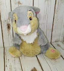 Disney Hallmark Plush Talking Animated Thumper Bunny Bambi Moves Feet Lg Animal Ebay Animal Dolls Plush Animals Animals