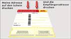 Das selbstklebende etikett (grauer bereich) stimmt mit dem dhl paketschein pdf überein. Der Paketscheindrucker Fur Formulare Der Deutschen Post Dhl Fur Pakete Und Packchen