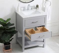 For double vanities, a width range of 60 to 72 inches is standard. Clemens 24 30 Single Sink Vanity Pottery Barn