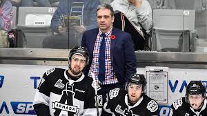 The h stands for hockey. logo changes. Joel Bouchard Nomme Entraineur Chef Du Rocket De Laval