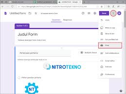 Cara Membuat Google Form Panduan Lengkap Gambar Nitrotekno
