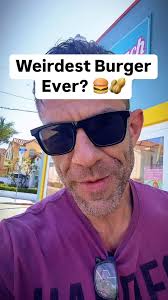 🫚🍔 ??? Burger… Wait, WHAT?! 🤯, So, I’m hanging out with my boys at Pismo  Beach today, and we decided to hit up Burgers & More (I got the name wrong  in the video, apologies). , We saw this burger