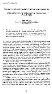 Cabaran era globalisasi ke atas warga pendidikan di malaysia. Pdf Globalisasi Dan Cabaran Pendidikan Di Malaysia Globalization And Educational Challenges In Malaysia Anita Ali Academia Edu