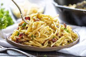 i can t help it every time i make this i feel like i am in a fancy italian restaurant i am baker spaghetti carbonara pasta dishes italian pasta dishes