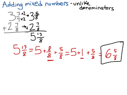 It's really just the lcm of our what are fractions? Adding Mixed Numbers With Unlike Denominators Math Elementary Math 5th Grade Math Fractions Adding And Subtracting Fractions Showme