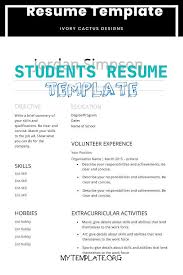 Check out our resume examples for teens, plus expert writing tips. 10 Students Resume Template Free Templates